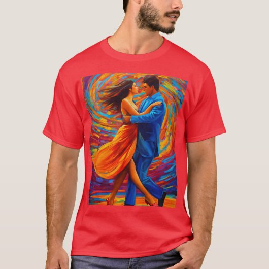 Romance en artistiek : Abstract Art T-shirt (Voorkant)