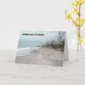 Romance- en liefdesKaart met natuurlijk strand Kaart (Gele Bloem)