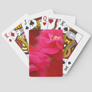 Romance en rode rozen pokerkaarten