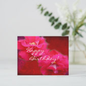 Romance en Rode Rozen - Verjaardag Kaart (Staand voorkant)