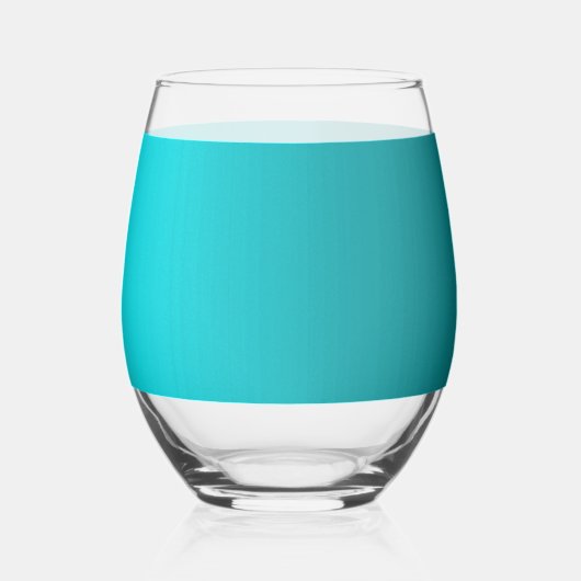 Romance en Rozen Turquoise bruiloft Wijnglas Zonder Voet (Achterkant)