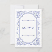  Romance Floral RSVP-kaart RSVP Kaartje (Achterkant)