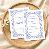  Romance Floral RSVP-kaart RSVP Kaartje