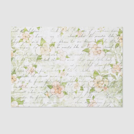  Romance Floral Shabby Tissuepapier (Voorkant)