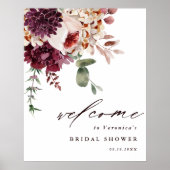 Romance Floral Vrijgezellenfeest Welkom in het naj Poster (Voorkant)