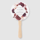 Romance Floral Wedding Ceremony programma Handwaaier (Voorkant)