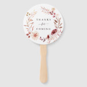 Romance Floral Wreath Wedding Handwaaier (Achterkant)