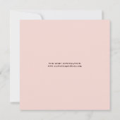 Romance Floral Wreath Wedding Square Kaart (Achterkant)