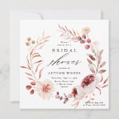 Romance Floral Wreath Wedding Vrijgezellenfeest Kaart (Voorkant)