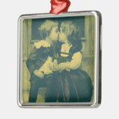 Romance foto, Kinderkus Metalen Ornament (Links)