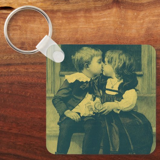  Romance foto, Kinderkus Sleutelhanger (Voorkant)