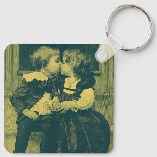  Romance foto, Kinderkus Sleutelhanger (Achterkant)
