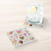 Romance Glazen Onderzetter (Schuin)