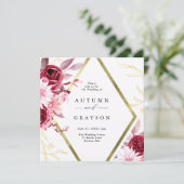 Romance gouden Lijst Kaart (Staand voorkant)