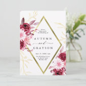 Romance gouden Lijst Kaart (Staand voorkant)