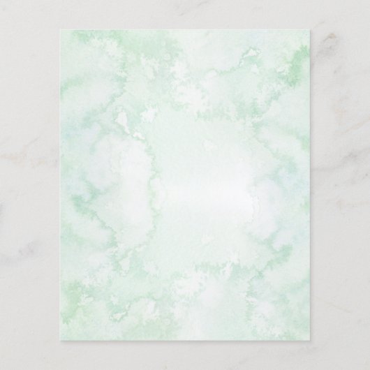 Romance Greenery Budget Wedding Invitations (Achterkant)