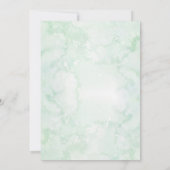 Romance groen bruiloft uitnodigingen (Achterkant)