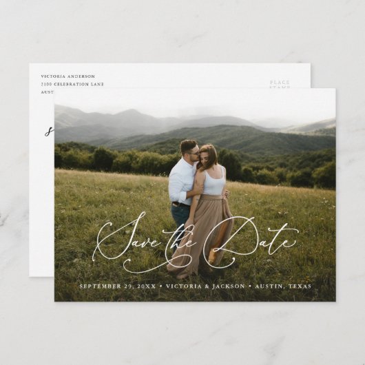 Romance Het Briefkaart Datum opslaan (Voorkant / Achterkant)