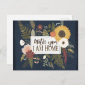 Romance III najaar | Met jou ben ik thuis Briefkaart (Voorkant / Achterkant)