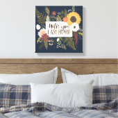 Romance III najaar | Met jou ben ik thuis Canvas Afdruk (Insitu (Slaapkamer))