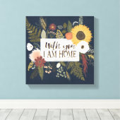 Romance III najaar | Met jou ben ik thuis Canvas Afdruk (Insitu (Houten vloer))