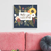 Romance III najaar | Met jou ben ik thuis Canvas Afdruk (Insitu (Woonkamer))