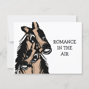 Romance in de lucht briefkaart