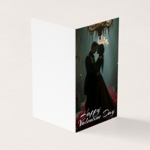 Romance in de Roos Hall voor Valentijnsdag Kaart