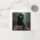 Romance in de Roos Hall voor Valentijnsdag Notitiekaartje (Voorkant / Achterkant in situ)