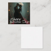 Romance in de Roos Hall voor Valentijnsdag Notitiekaartje (Voorkant / Achterkant)