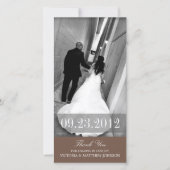 ROMANCE IN HET BRUIN | BRUILOFT BEDANKT KAART (Voorkant)