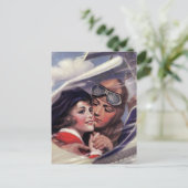 Romance in het luchtruim briefkaart (Staand voorkant)