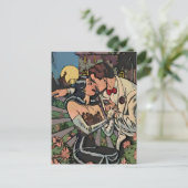 Romance in het motorlicht briefkaart (Staand voorkant)