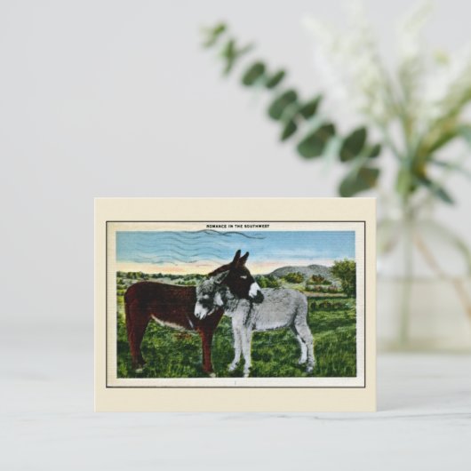 Romance in het zuidwesten, liefde briefkaart (Staand voorkant)