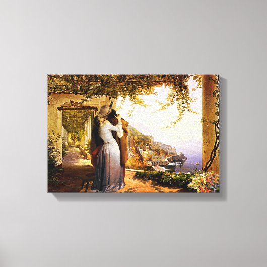 Romance in Italië Afdruk van schilderdoek Canvas Afdruk (Voorkant)