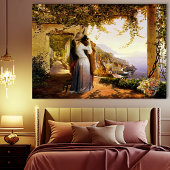 Romance in Italië Afdruk van schilderdoek Canvas Afdruk
