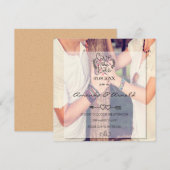 Romance in liefde foto bewaart de datumkaarten save the date (Voorkant / Achterkant)