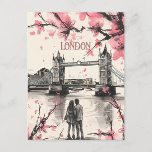 Romance in Londen Briefkaart