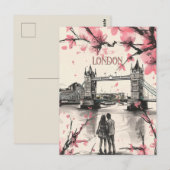 Romance in Londen Briefkaart (Voorkant / Achterkant)