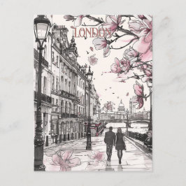 Romance in Londen Briefkaart