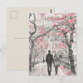 Romance in Londen Briefkaart (Voorkant / Achterkant)