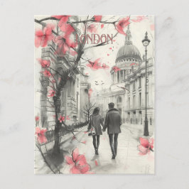 Romance in Londen Briefkaart
