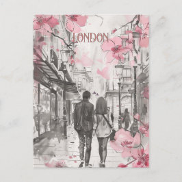 Romance in Londen Briefkaart