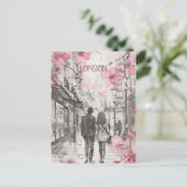 Romance in Londen Briefkaart (Staand voorkant)