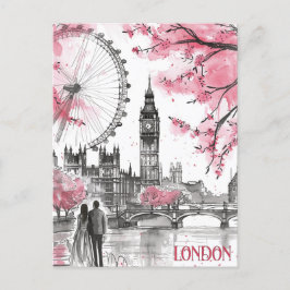Romance in Londen Briefkaart