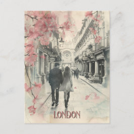 Romance in Londen Briefkaart