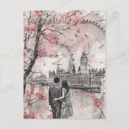 Romance in Londen Briefkaart