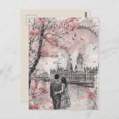 Romance in Londen Briefkaart (Voorkant / Achterkant)