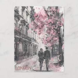 Romance in Londen Briefkaart