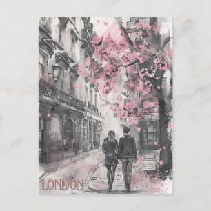 Romance in Londen Briefkaart